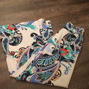 Paisley palazzo pants